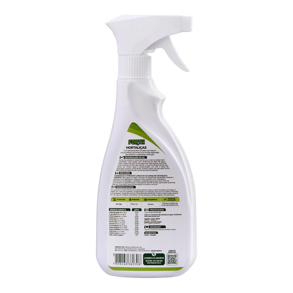 Adubo Líquido Forth Hortaliças Pronto Uso 500ml