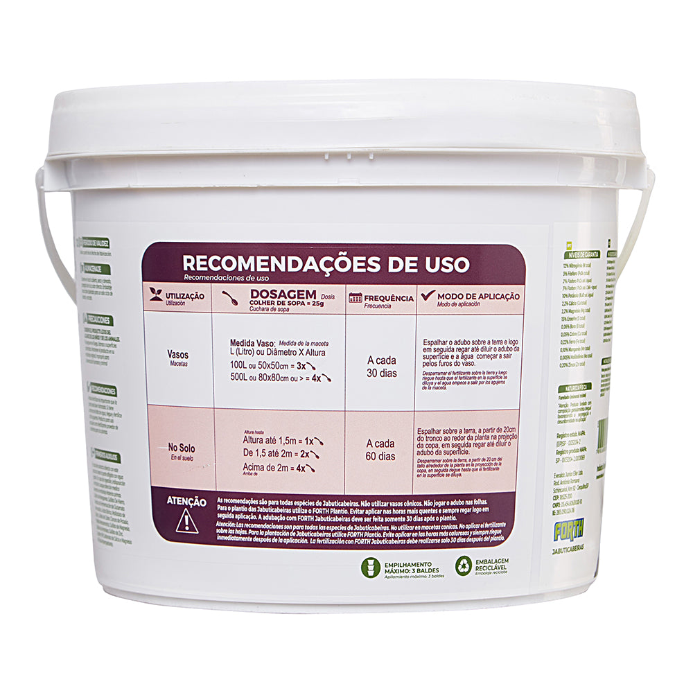 Adubo Forth Jabuticabeiras 3kg