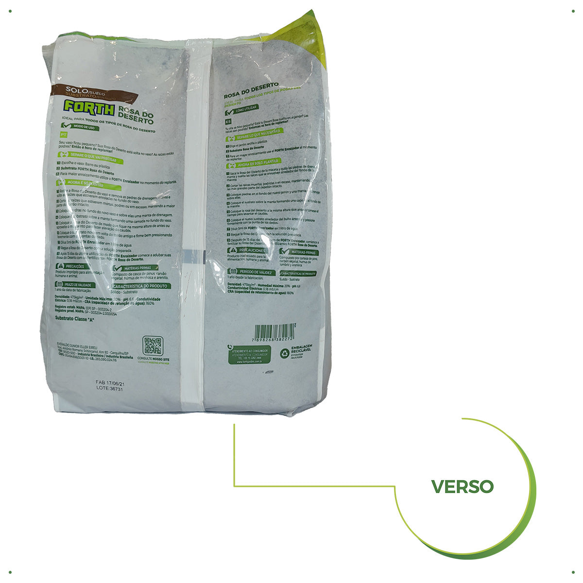 Substrato Forth Rosa do Deserto 2kg