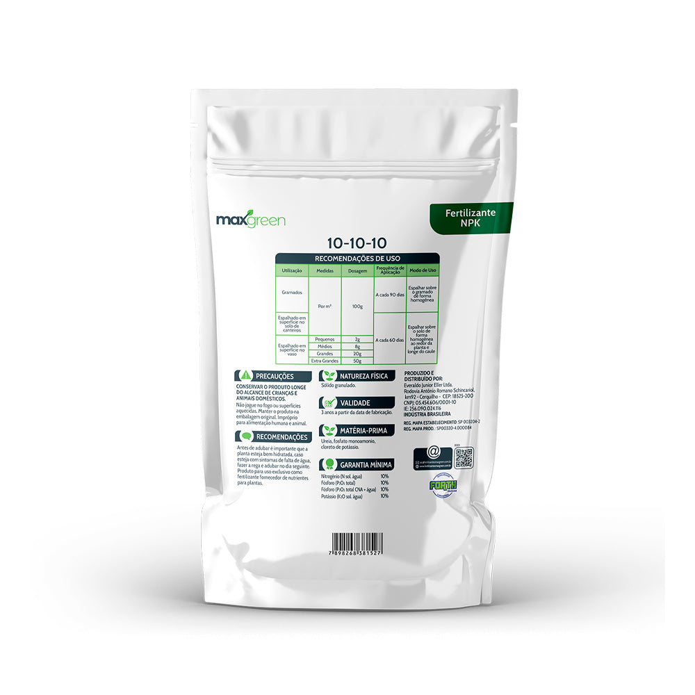 Fertilizante Forth Maxgreen 10-10-10 1kg