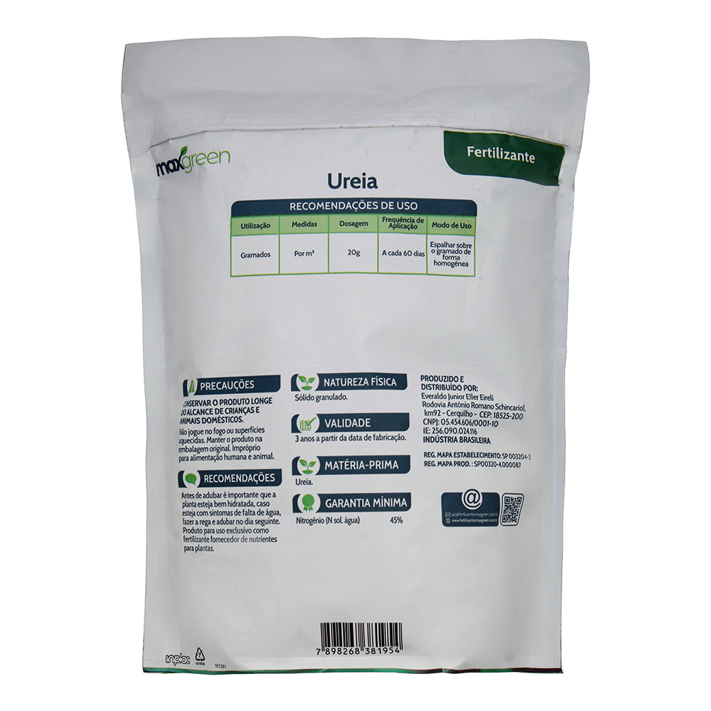 Fertilizante Forth Maxgreen Uréia para Jardim 1 kg