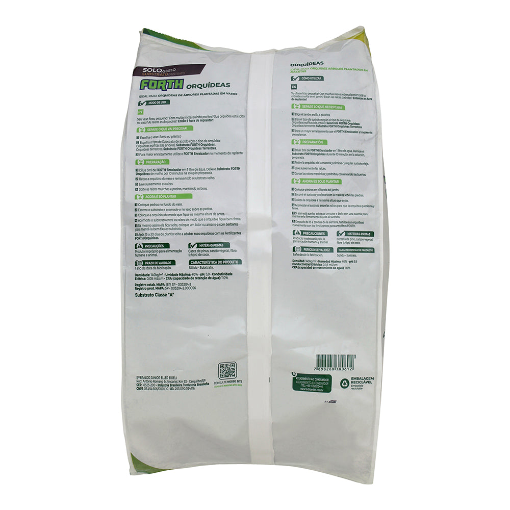 Substrato Forth para Orquídeas Casca + Fibras de Coco 1kg