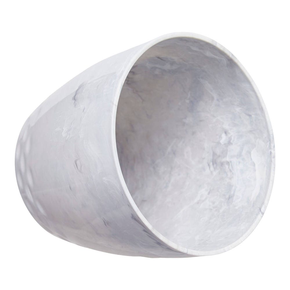Vaso Cachepô Diamond Forth Nº 1 Branco Carrara