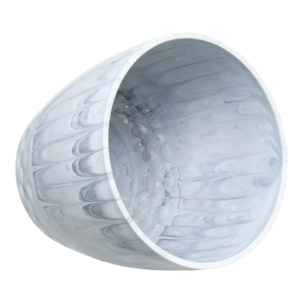 Vaso Cachepô Diamond Forth Nº 2 Branco Carrara