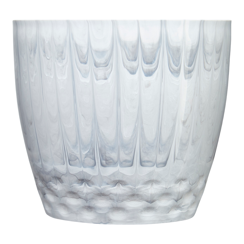 Vaso Cachepô Diamond Forth Nº 2 Branco Carrara