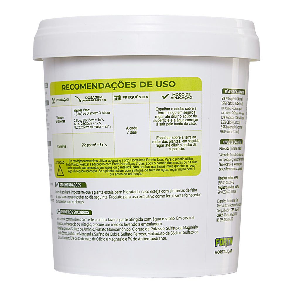 Fertilizante Forth Hortaliças 400g