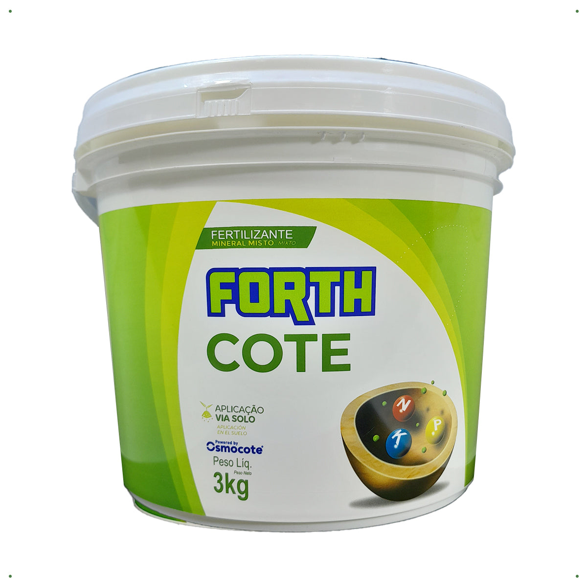 Adubo Fertilizante Npk Forth Osmocote 15-09-12 Balde De 3kg