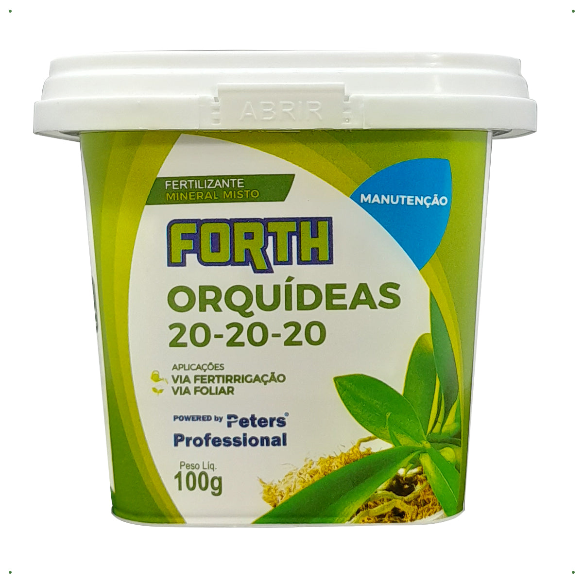 Fertilizante Forth Manutenção para Orquídeas 20-20-20 100g
