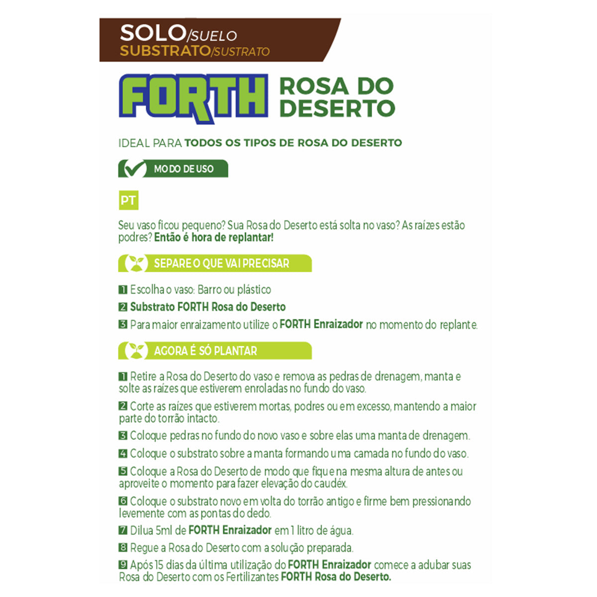 Substrato Forth Rosa do Deserto 2kg