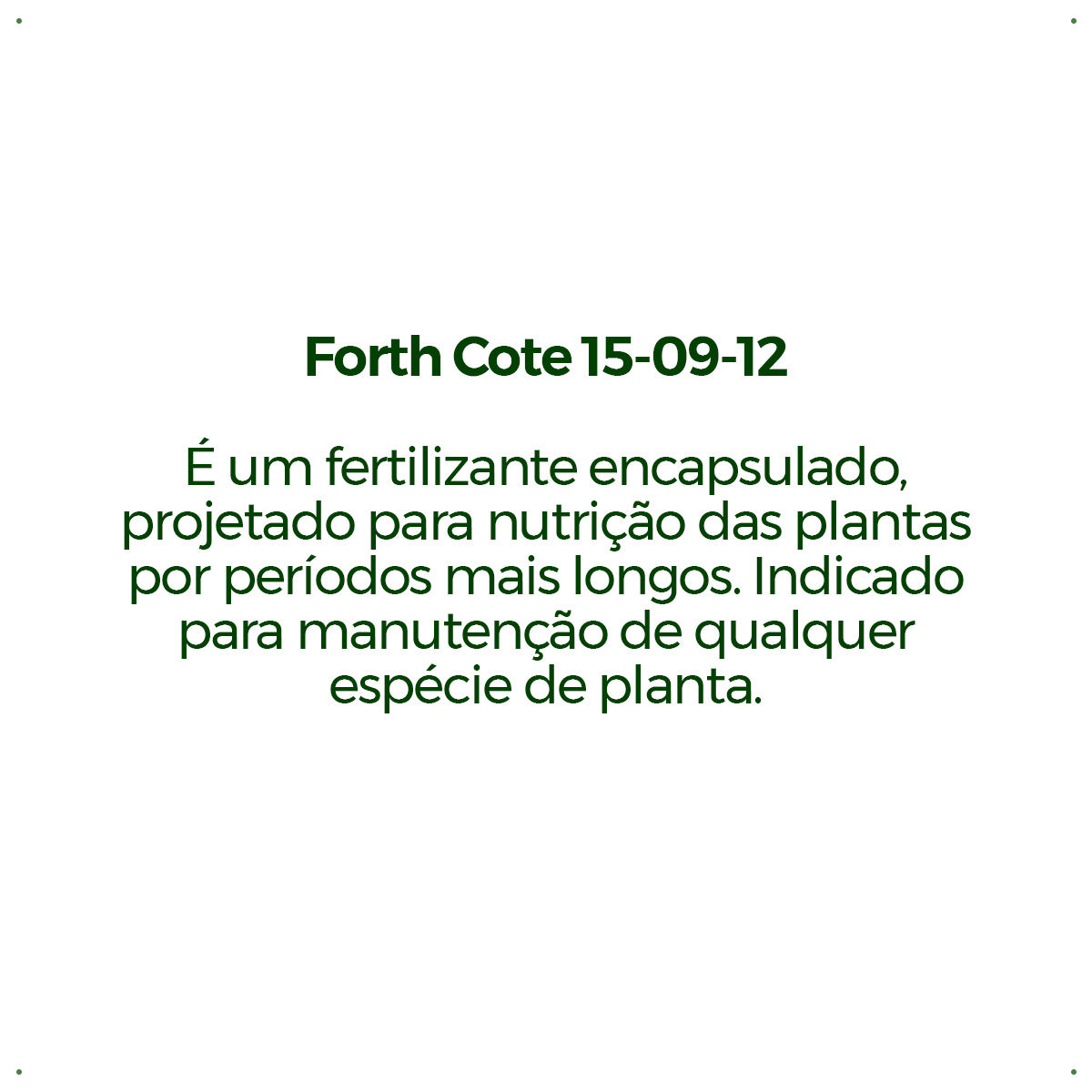 Adubo Fertilizante Npk Forth Osmocote 15-09-12 Balde De 3kg