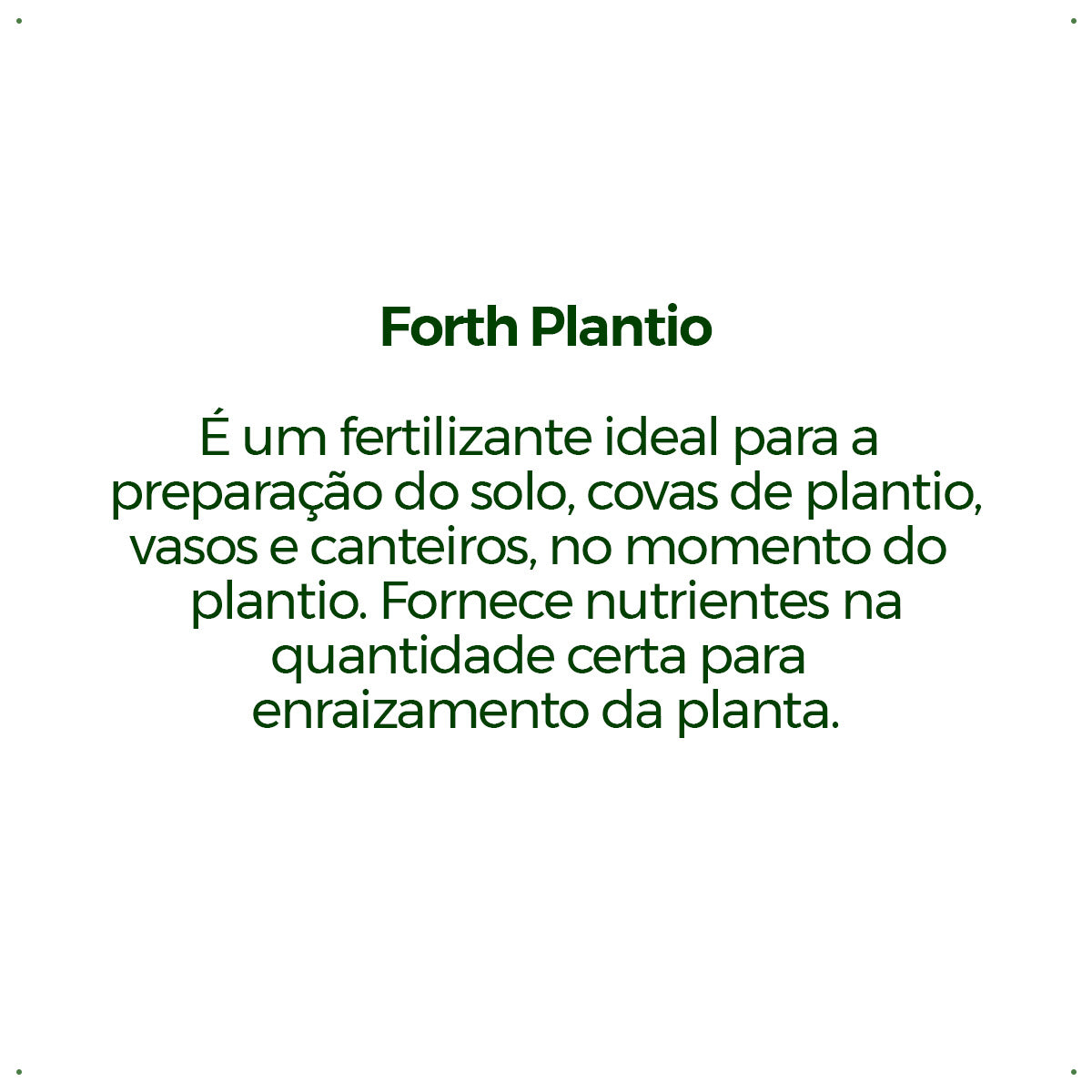 Adubo Forth Plantio 3kg