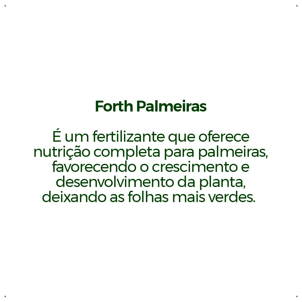 Fertilizante Forth Para Palmeiras 400g