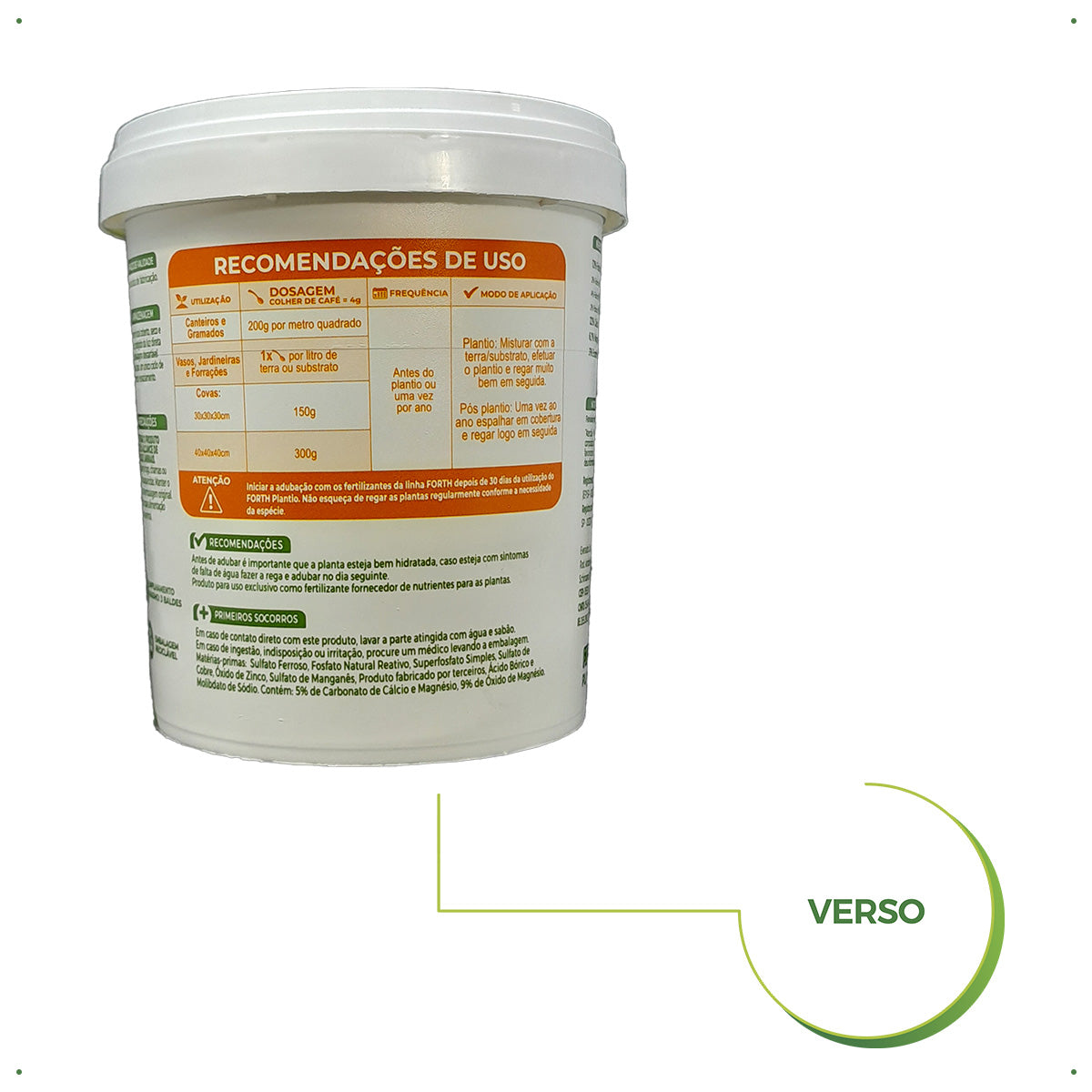 Fertilizante Adubo Forth Plantio 400g
