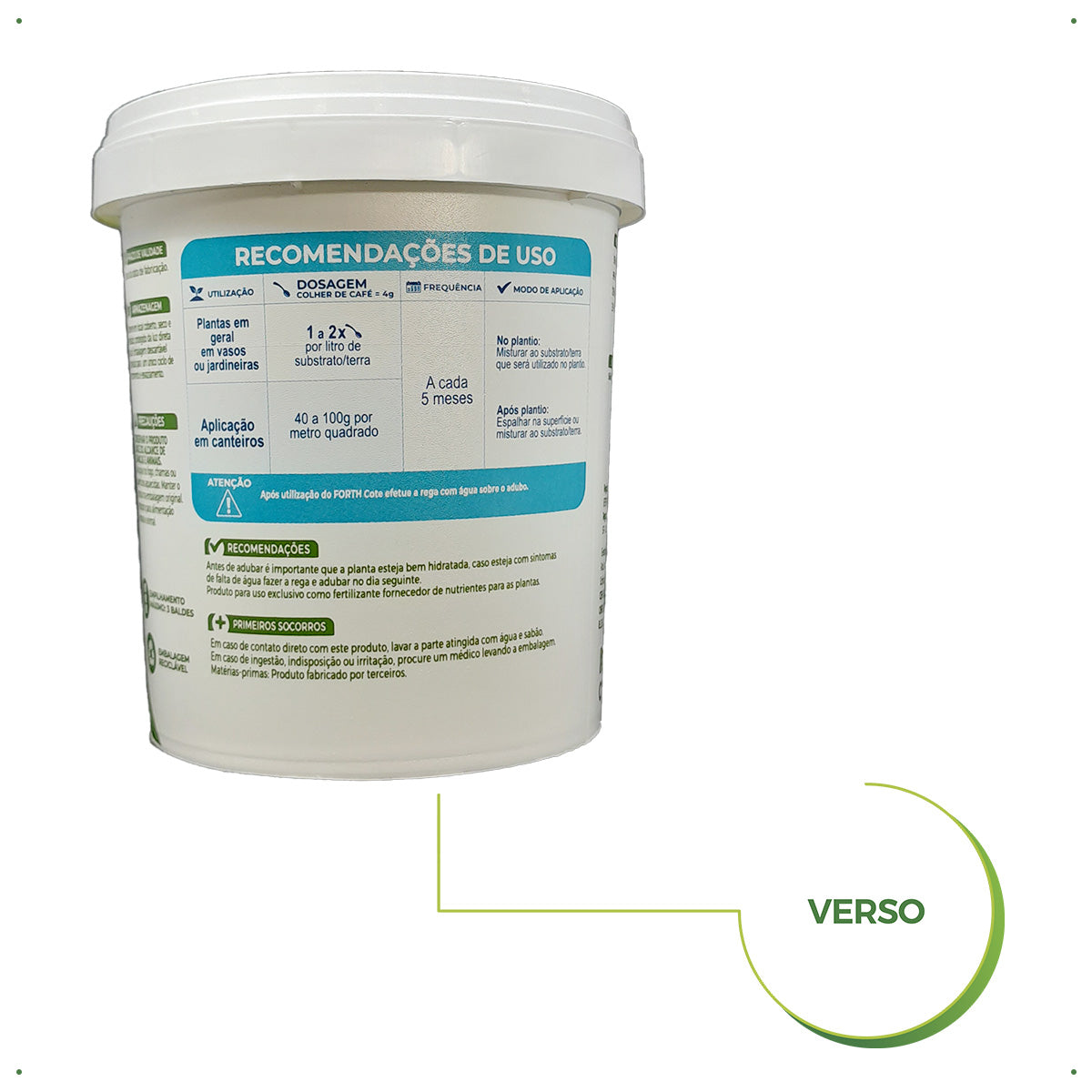 Adubo Granulado Forth Cote 15-09-12 Osmocote 400g